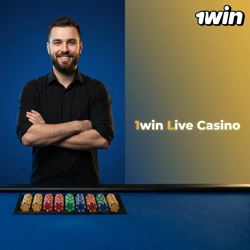 1win Live Casino with real dealers streaming blackjack, roulette, baccarat, and game shows from professional studios