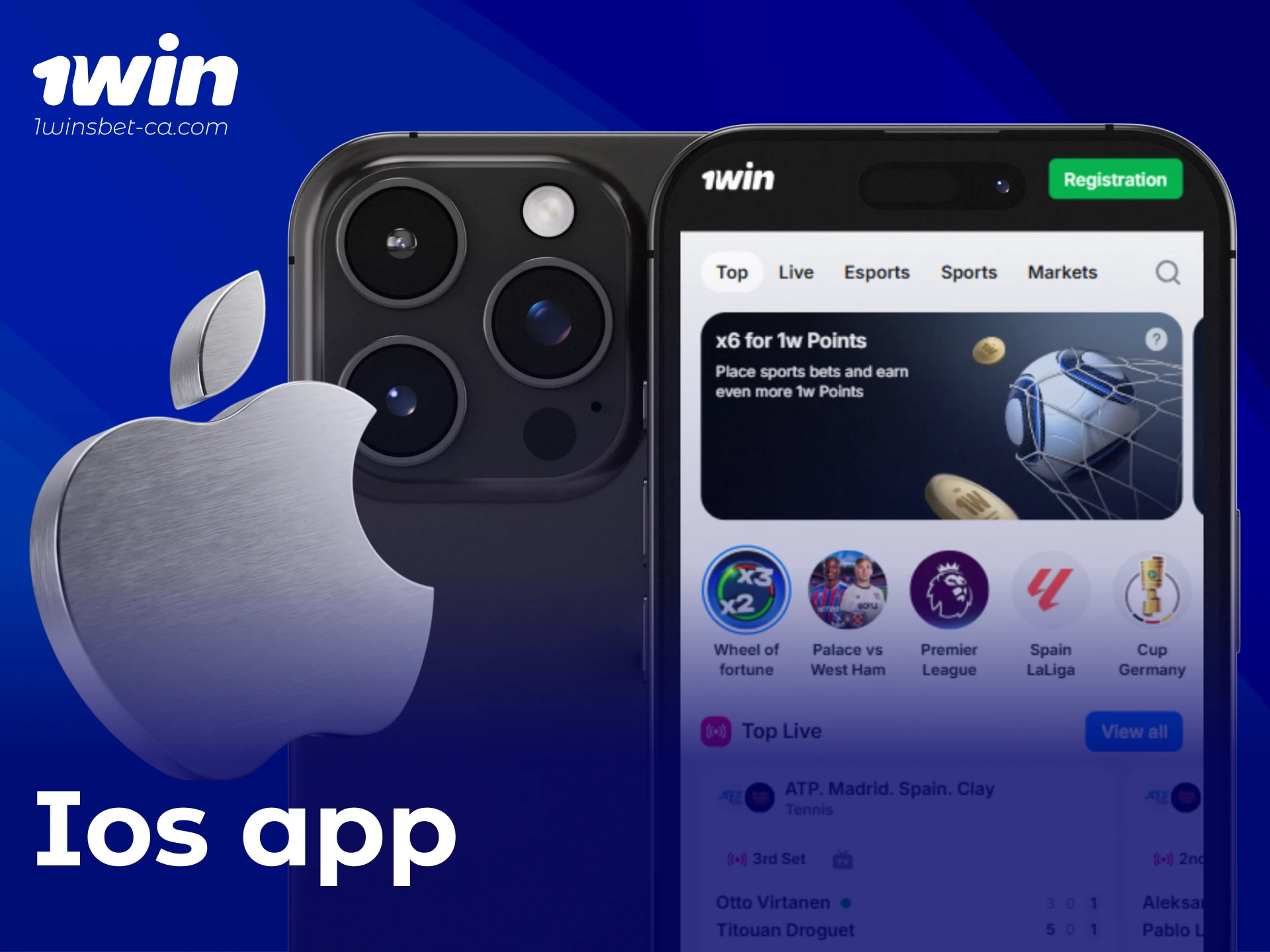 Install the 1win App on your iOS device for premium gaming.